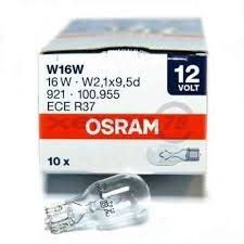 OSRAM ORIGINAL LINE Лампа накаливания W16W [12V 16W] W2.1x9.5d (Картонная)