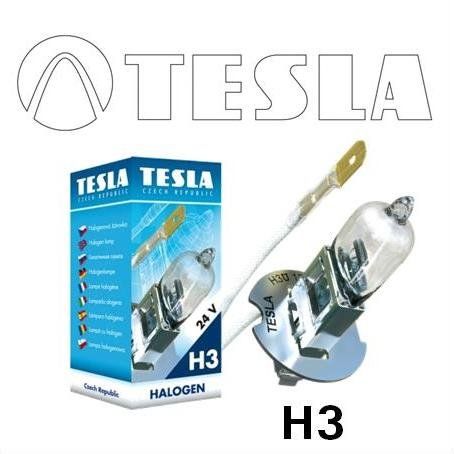 Tesla Лампа галогенная для автомобильных фар H3, 24 V, 70 W, PK 22 s