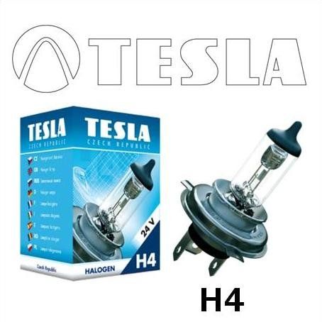 Tesla Лампа галогенная для автомобильных фар H4, 24 V, 75/70 W, P 43 t