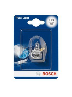 BOSCH Лампа накаливания PURE LIGHT H3 [12V 55W] PK22s