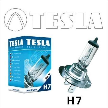 Tesla Лампа галогенная для автомобильных фар H7, 24 V, 70 W, PX 26 d