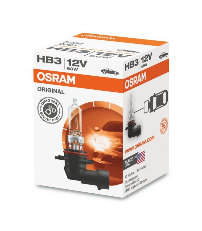 OSRAM ORIGINAL LINE Лампа накаливания HB3 [12V 60W] P20d (Картонная)