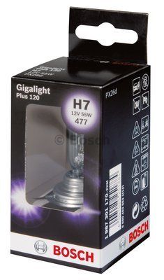BOSCH Лампа накаливания GIGALIGHT PLUS 120 H7 [12V 55W] PX26d