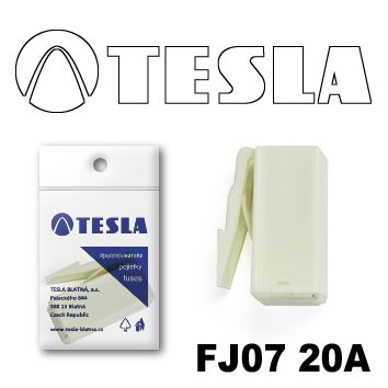 TESLA Предохранитель катриджного типа JCase FJ07 20A /1шт