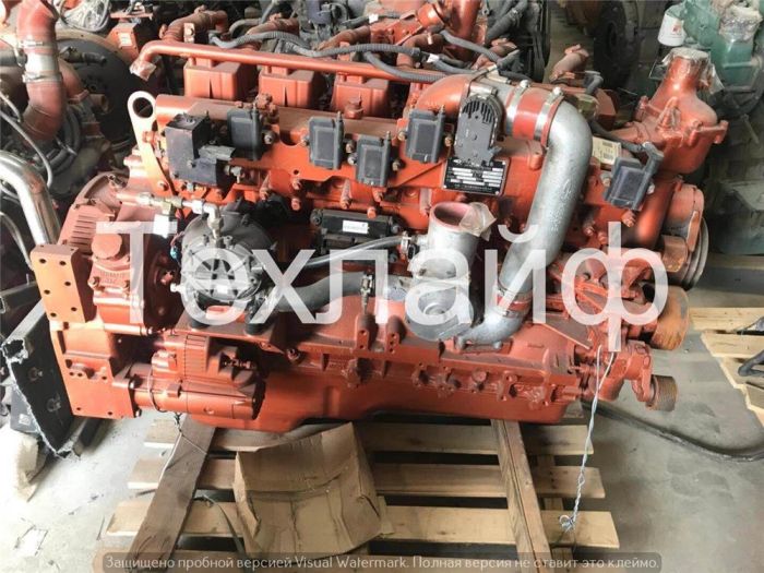 Двигатель газовый YC6MK375N-50 на КамАЗ 65116, DongFeng, Yutong, Golden Dragon (метан или пропан-бутан)