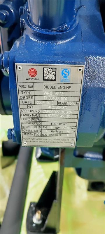 Двигатель Weichai WP4G95E221 (Deutz TD226B-4) Евро-2 на экскаватор-погрузчик SDLG B877, LiuGong CLG777A