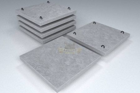 Монолитные бетонные плиты 1000х1000х80